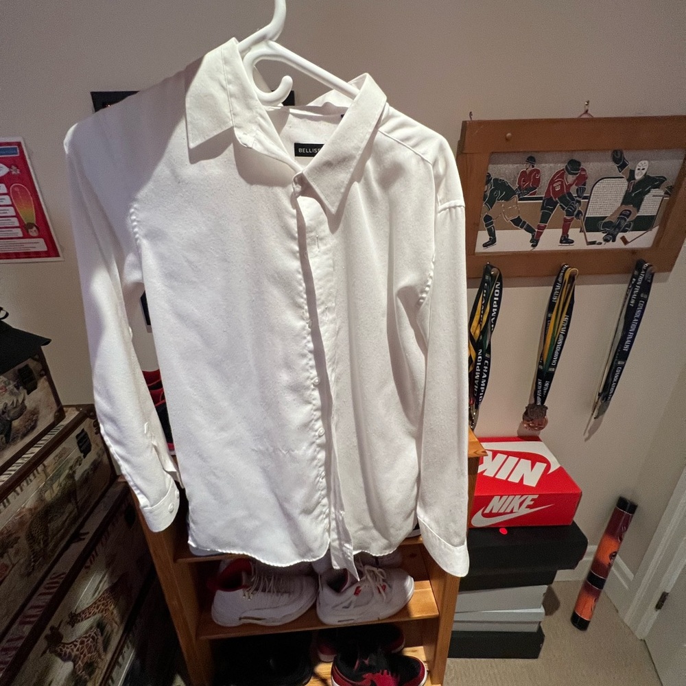 BELISIMO WHITE BUTTON SHIRT